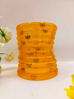 Dhalu chuda butterfly design (pink,yellow)