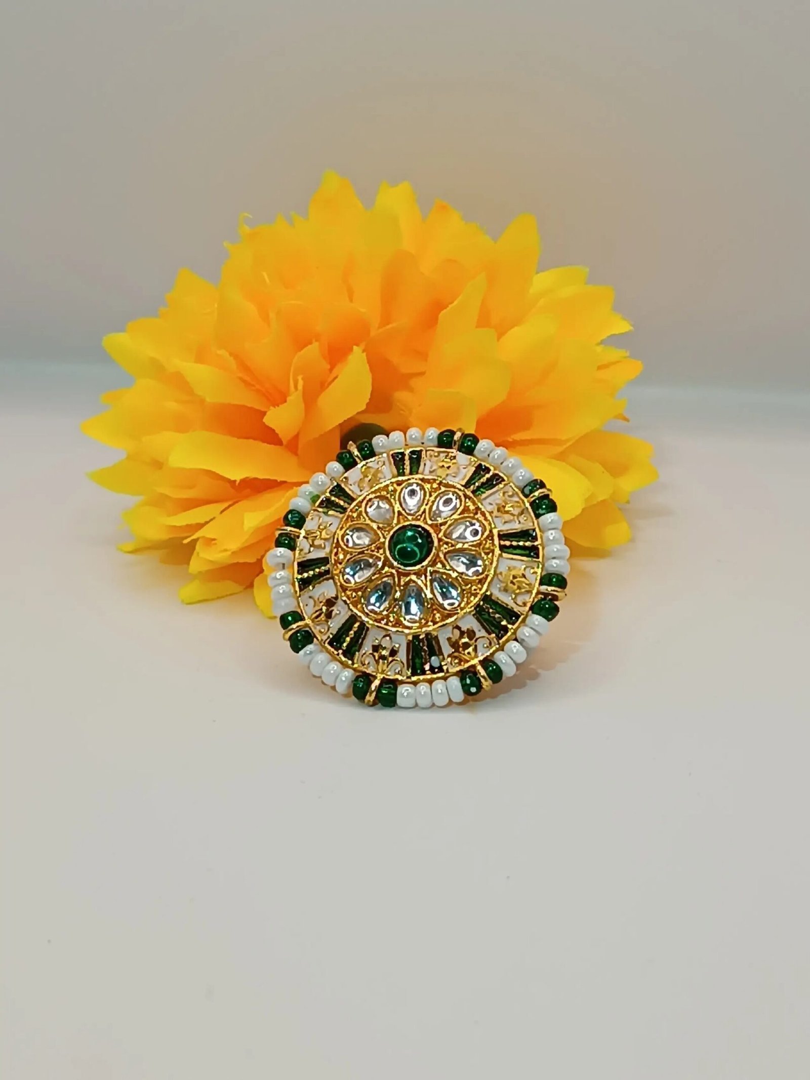 Jodha Ring
(Maroon,dark green)Free size