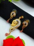 gram pattern Earring with pendent 5951