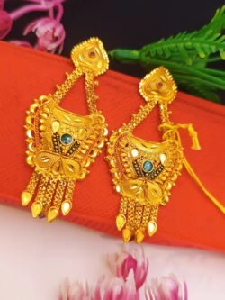 1gram gold plated earrings 58223