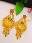 1gram gold plated earrings 58391