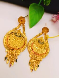 1gram gold plated earrings 58391
