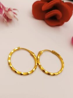 1gram gold plated earring 58049h