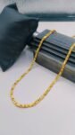 Luxury gold plated mini biscuit chain design